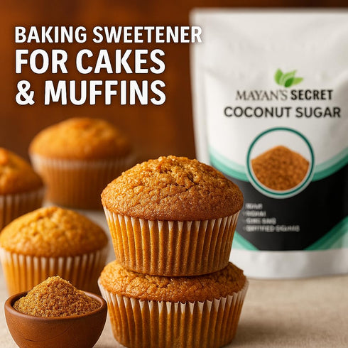 2 lbs Mayan's Secret USDA Certified Brown Coconut Sugar Organic for Baking - Low Glycemic | Unrefined | Trace Minerals