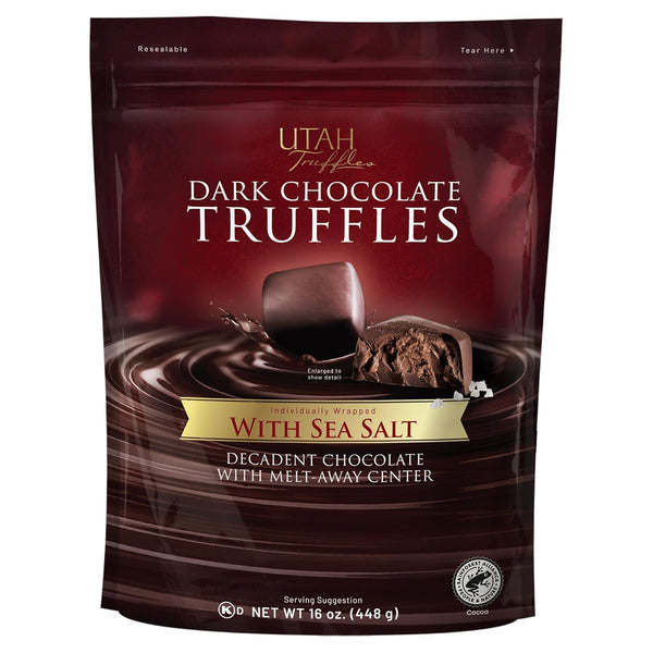 dutis Utah Truffles Dark Chocolate Truffle, Individually Wrapped, Naturally Gluten Free, Gourmet Smooth