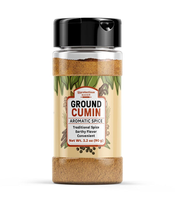 Unpretentious Ground Cumin, 3.2 oz, Aromatic Flavor, Traditional Spice