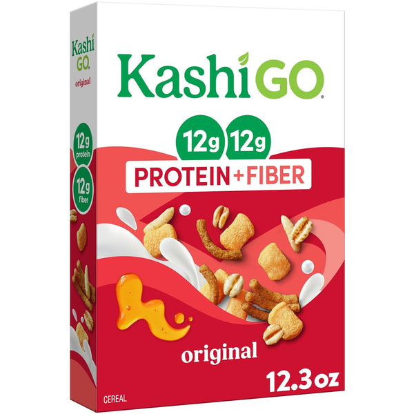 Kashi GO Protein Cereal, 12g Protein, 12g Fiber, Original, 12.3oz Box (1
