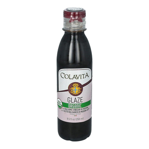 8.5 Oz (Pack 1) Colavita Balsamic Glaze - Organic, Fl of Squeeze Bottle, Imported from Italy