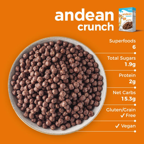 4 6 100% 3 1 boxes of superfoods extruded for a healthy cereal for everyday consumption at any time of day. It is a