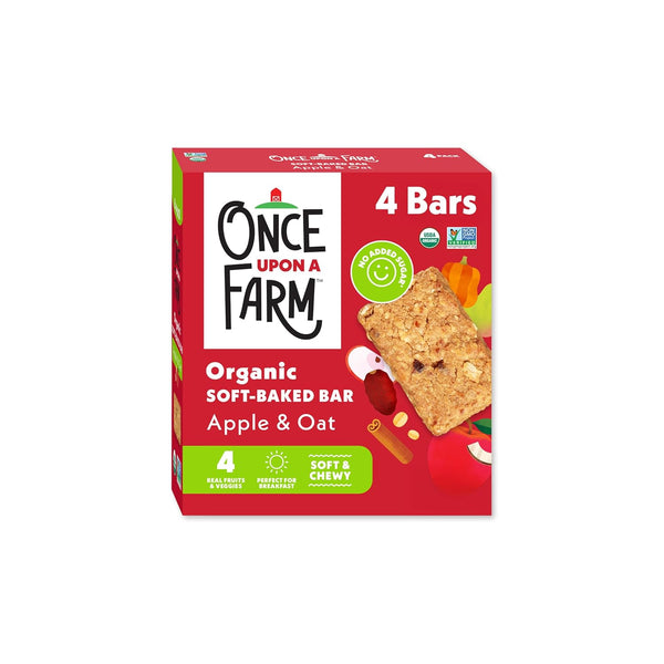 Once Upon a Farm Organic Soft Baked Kids' Bar Multipack, Apple &