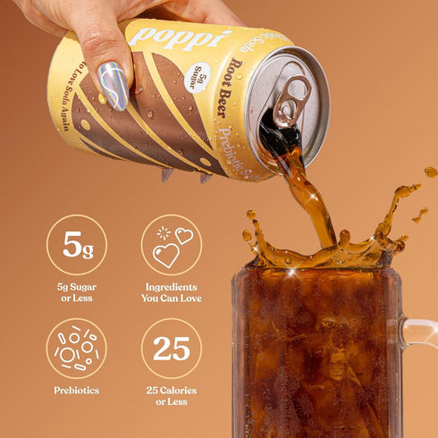 KD Chocolates 4 pack 12fl oz POPPII root beer