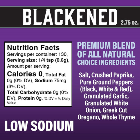 2.75 OZ (Pack 12) Cajun Choice Blackened Seasoning