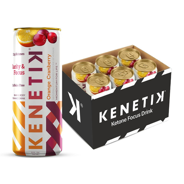 Kenetik Ketone Focus Drink - Plant-Based D-BHB Bioidentical Ketones for Caffeine-Free Focus