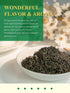 16 GLDNT Organic Jasmine Green Tea, Organic Jasmine Green Tea Loose leaf with Delightful Aroma, Delicate and smooth