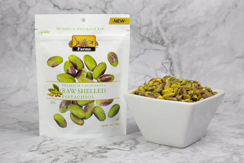Setton 20 oz 20 Oz Farms Naturally Raw Shelled Pistachios Value Bag, No Shell Pistachios, Non-GMO Project Verified