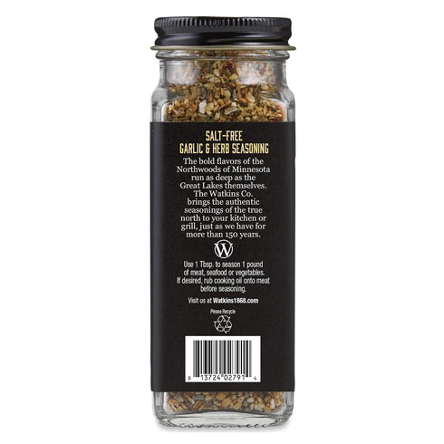 2.3 oz, Pack 3 Watkins Salt-Free Organic Garlic & Herb Seasoning