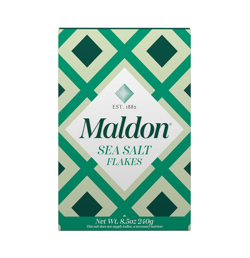 Maldon Salt, Sea Salt Flakes, 8.5 oz (240 g), Kosher, Natural, Handcrafted, Gourmet