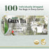 100 Count 5.64 Oz Uncle Lees Premium Green Tea with Jasmine Flowers, Lightly Caffeinated, Antioxidant-Rich Young Tea