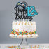 Video Game Happy 12th Birthday Cake Topper - Blue Cake Supplies for Boy's 12th Birthday Party - Game On Level Up
