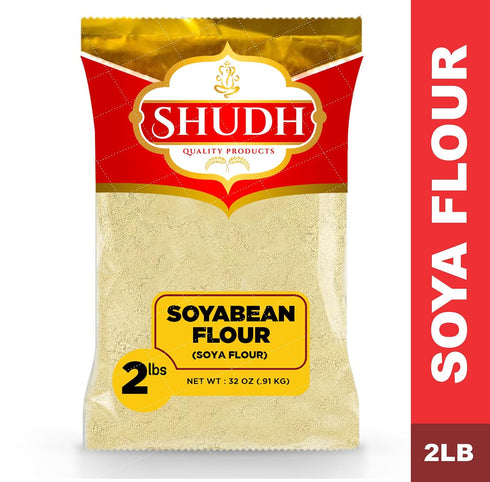 2 LB Shudh SOYABEAN FLOUR (SOYA FLOUR) ~ All Natural | Vegan | Gluten Friendly | Non-GMO