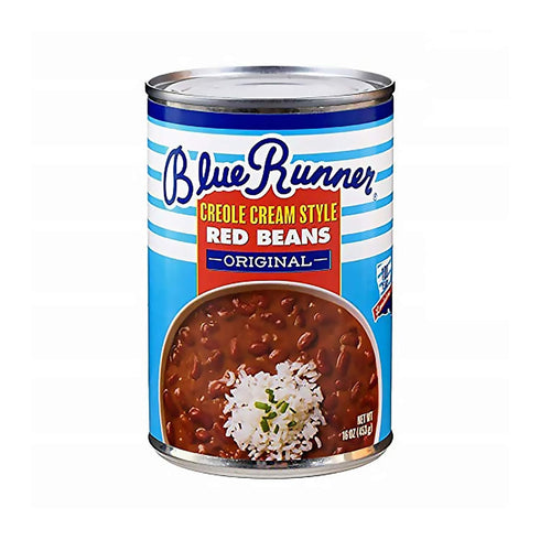 16 Oz (Pack 6) Blue Runner Creole Cream Style Red Beans Of - New Orleans Best Authentic Red Beans - Slow Cooked