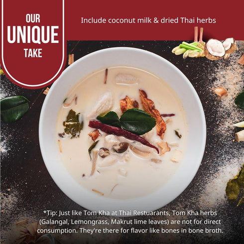 2 Packets (6 TAAN THAI TOM KHA Soup Starter Authentic Thai Coconut Soup from Thailand with Real Herbs & Coconut Milk