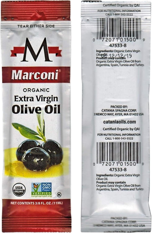 Marconi 0.38 Oz (Pack 100) Organic Extra Virgin Olive Oil - Fl