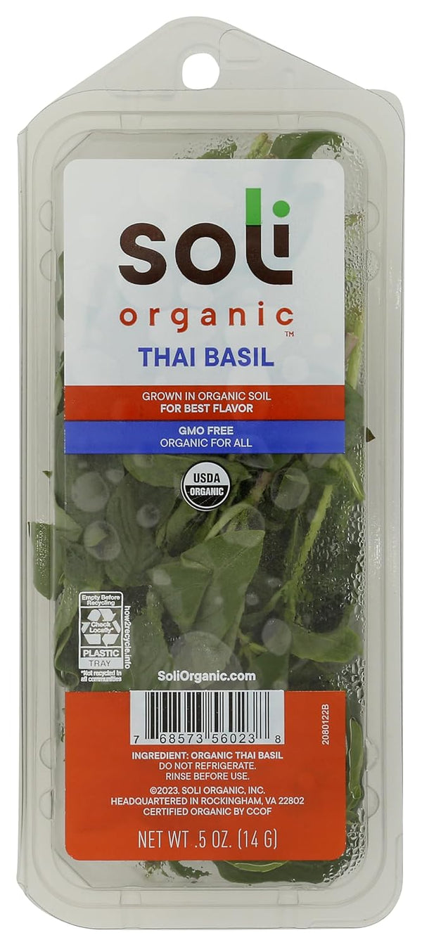 Soli Organic Thai Basil, 0.5 OZ