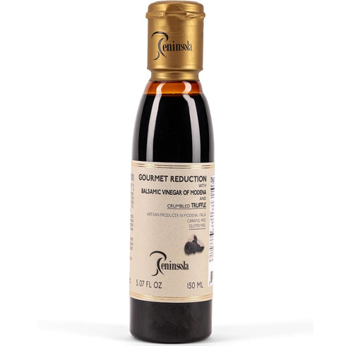 PENINSOLA Gourmet Balsamic Reduction with Truffle 5.07 fl.oz. Authentic Italian Glaze with