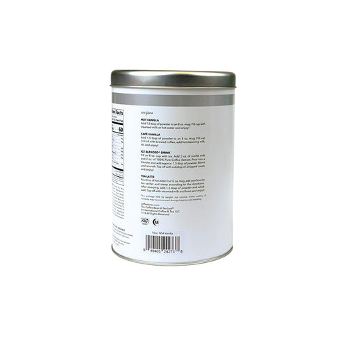 22oz The Coffee Bean & Tea Leaf, French Vanilla (no sugar added) Powdered Creamer for Coffees, Lattes, Smoothies Tin