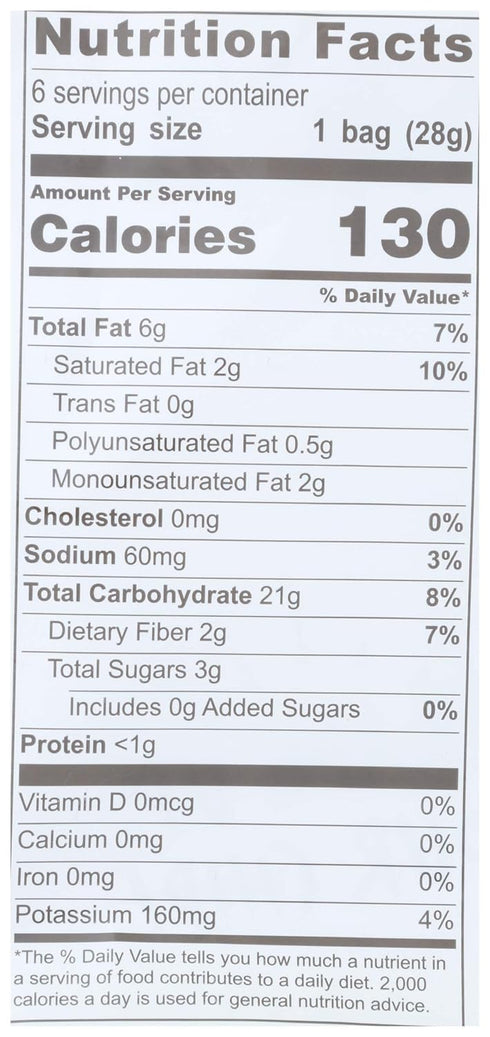 6 Pack, 1oz 30 ARTISAN TROPIC Plantain Strips Sea Salt - - Vegan, Paleo, Gluten Free Chips - Individual Bags Healthy