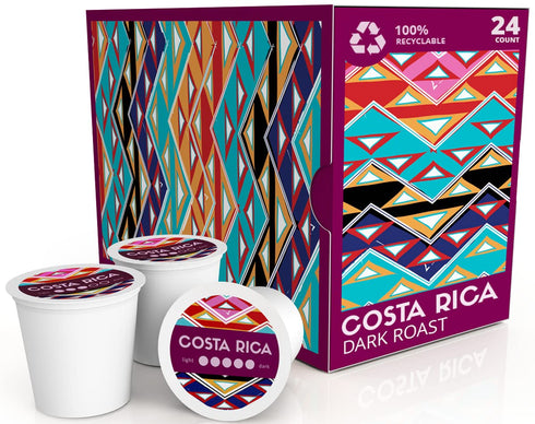 Atlas Coffee Club Coffee Pods Dark Roast, Single-Origin Costa Rica, 24 Count