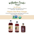 (1/14oz Mother Earth, Organic Red Wine Vinegar with The Mother, Fresh Pressed Organic Cabernet Grapes, ORWV, RWV, Raw