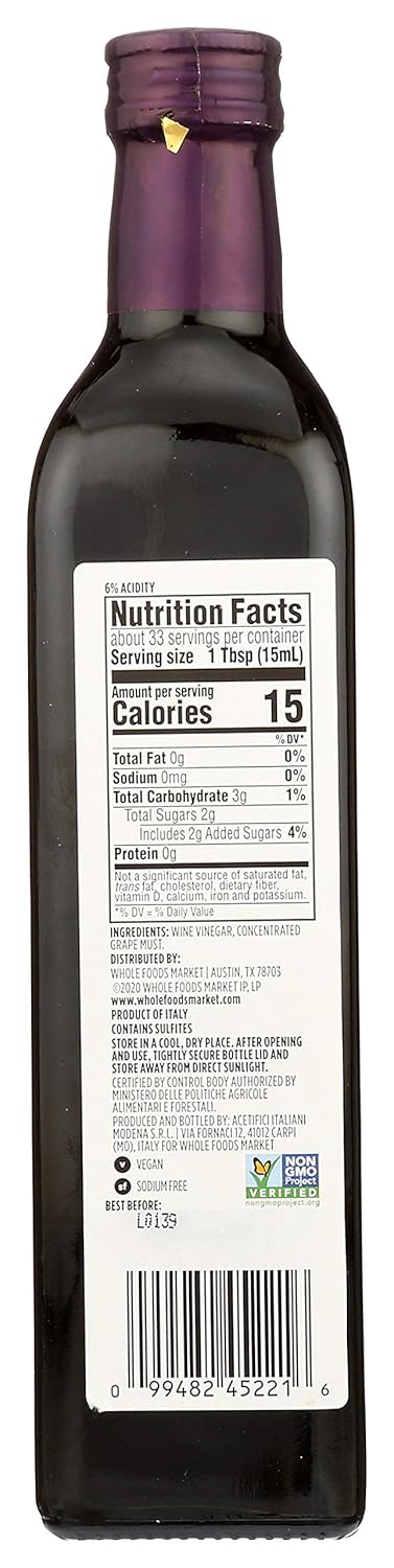 365 16.9 Oz (Pack 2) by Whole Foods Market, Balsamic Vinegar Of Modena, Fl
