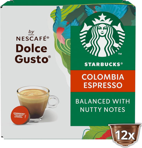 Dolce Gusto Nescafe Starbucks Colombia Espresso x 3 Boxes (36 Capsules) 36 Drinks