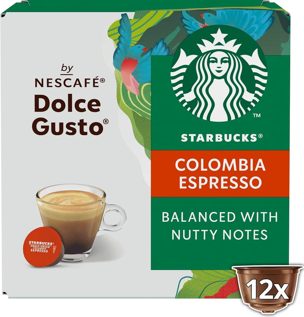 Dolce Gusto Nescafe Starbucks Colombia Espresso x 3 Boxes (36 Capsules) 36 Drinks