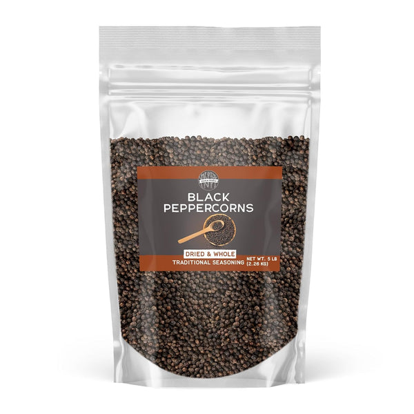 Birch & Meadow Black Peppercorns, 5 lb, Traditional Spice, Dried & Whole,