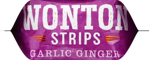 Fresh Gourmet Wonton Strip, Garlic Ginger, 3.5 Oz
