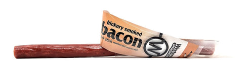 Pack 24 (1.0 Western's Smokehouse Meat Sticks Hickory Smoked Bacon Pork Jerky Sticks of Ounce) - Gluten-Free, MSG-Free