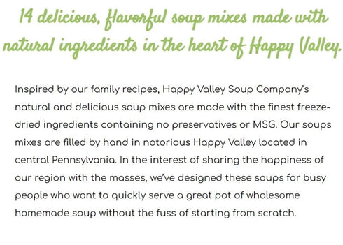 Happy Valley Soup Company 8 - French Onion - Dry Mix - Serves