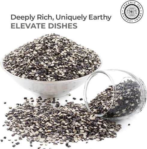 3 Pride Of India - Indian Split Black Gram Matpe Beans - Protein & Fiber Rich Urad Dal, Pound Jar