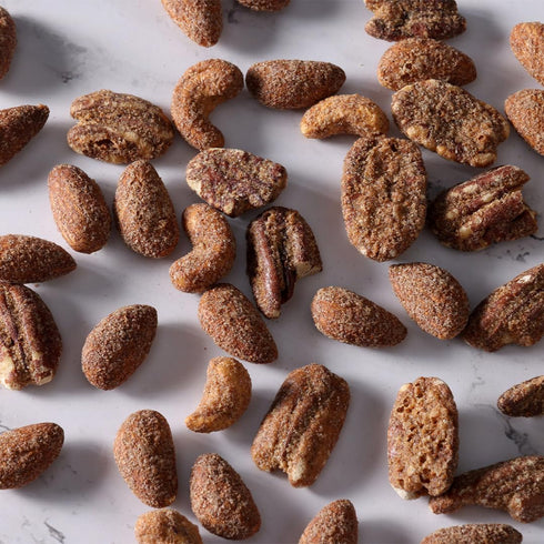 8 Oz, 1 BobbySue's Nuts Some Like It Hot Gourmet Nut Mix, Spicy Snacks, All Natural, Gluten Free, Low Sugar, and High