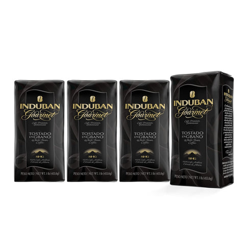 Induban Gourmet, 16 oz Bag, Whole Bean Coffee, Medium Roast - Premium