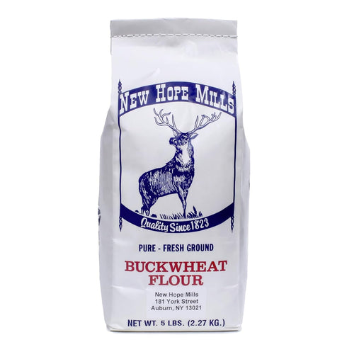 New Hope Mills Whole Buckwheat Flour, Pure Fresh Ground, Non-GMO, USA Grown,