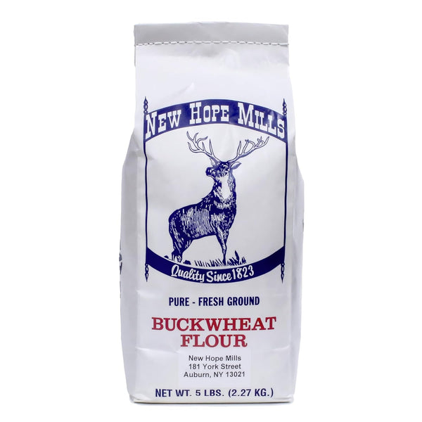 New Hope Mills Whole Buckwheat Flour, Pure Fresh Ground, Non-GMO, USA Grown,