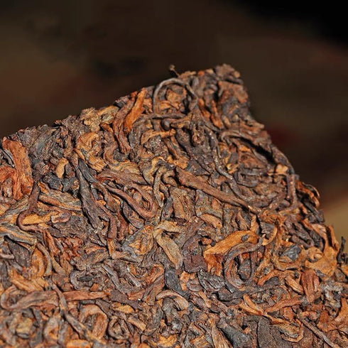 DIAN MAI HAO 2009, 500g Package Yunnan Pu'er Tea Brick - Fermented Black Tea Since Organic Pu-erh With Bamboo Leaves