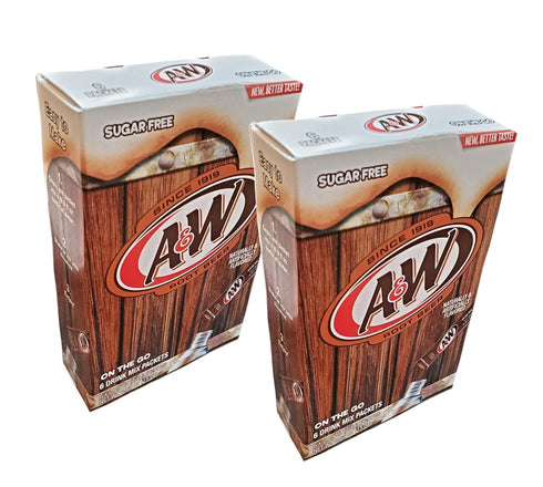 Generic A&W Root Beer Caffeine/Sugar-Free Classic On-the-Go Drink Mix Packets - (Pack of
