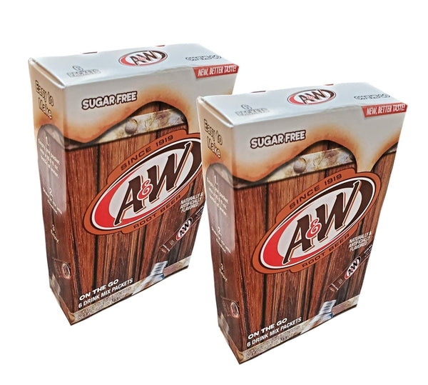 Generic A&W Root Beer Caffeine/Sugar-Free Classic On-the-Go Drink Mix Packets - (Pack of