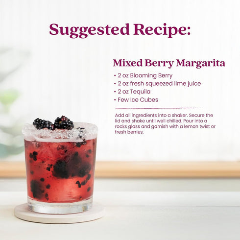 100% 48oz Smartfruit Blooming Berry + Antioxidants Real Fruit Pure with Strawberries, Blueberries, Raspberries Great