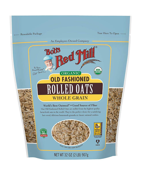 Bob's Red Mill Organic Old Fashioned Rolled Oats 32 OZ (Pack -