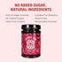 12oz 330g (Pack 2) GOOD GOOD Cherry Jam - No Added Sugar - Low Calorie - Gluten Free and Vegan - Diabetic and Keto