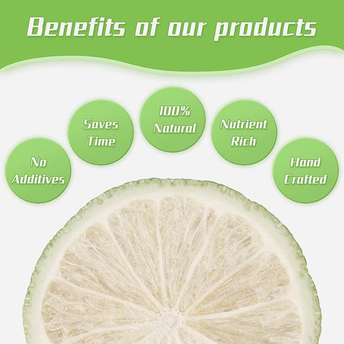 Haomly Slices.2.8oz(80g),Dehydrated Desserts,100% Freeze-dried Seedless Lime Limes for Cocktails,Tea, Snacking, Baking