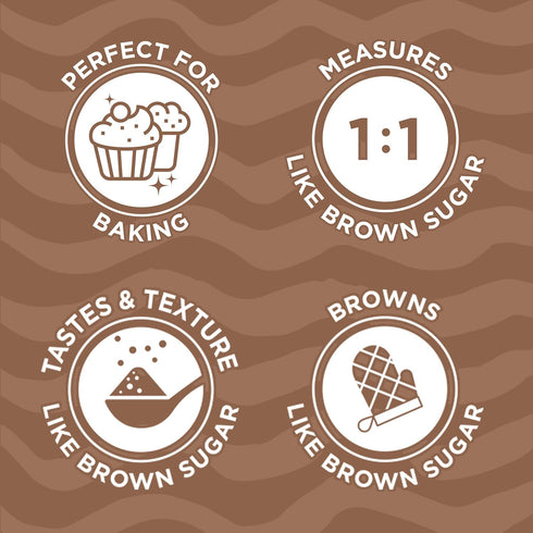 SPLENDA Magic Baker Brown Zero Calorie Plant-Based Baking Blend with Stevia, Erythritol, and Allulose (1lb).