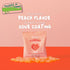 12 50g FUNDAY Sour Peach Hearts x Bags No Sugar Added Gluten-Free Sour Candy with Natural Flavors & Prebiotic Fiber