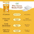 76 oz 1:1 Health Garden Monk Fruit Sweetener, Classic Sugar Substitute Bag Monk Fruit Sugar Substitute with Erythritol