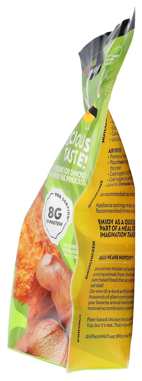 Frozen 8 oz NotCo NotChicken Dinos Plant-Based Breaded Chicken Nuggets, Pouch