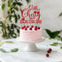 Sriburcio Summer Red Glitter A Litte Cherry is on the Way Cake Topper, Cherry Sweet Baby/Cherry Oh Baby, Funny Cherry